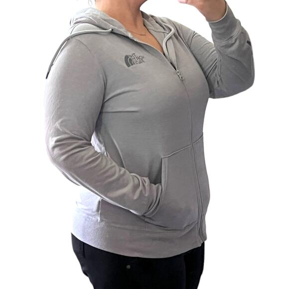 The North Face MEDIUM Chest Arm Logo Full Zip Hooded Sweatshirt Jacket - Picture 5 of 15